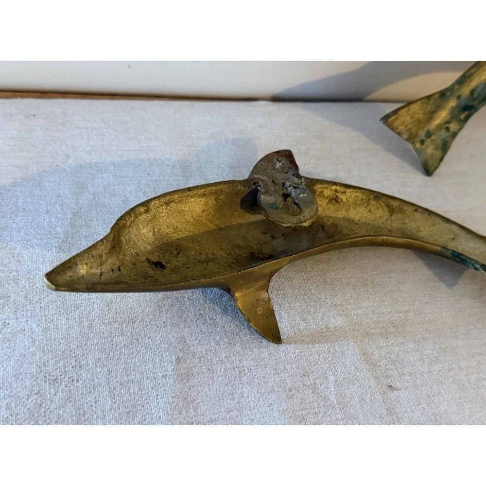 Set of 2 Vintage Brass 8